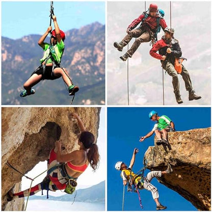 Safety Belt for Tree Climbing, Rock Climbing, Zipline - Half Body Guide Belt for Women, Men & Novices