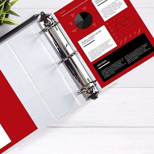 5 Inch 3 Ring Binder 2 Pack, Heavy Duty Locking D-Ring, Holds 950+ Sheets, PVC-Free, Assembled in USA, 8.5 x 11, Clear View Cover with Pockets, Customizable, Professional, White - Ring Binder Depot | Locking Rings, PVC-Free, Assembled in USA, 8.5 x 11, Cl