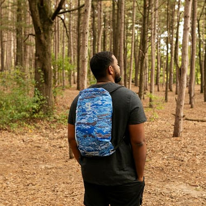 geckobrands Embark 10L Drawstring Backpack – Waterproof, Lightweight Dry Bag for Beach, Hiking, and Light Water Activities - color: Ember Geckoflage