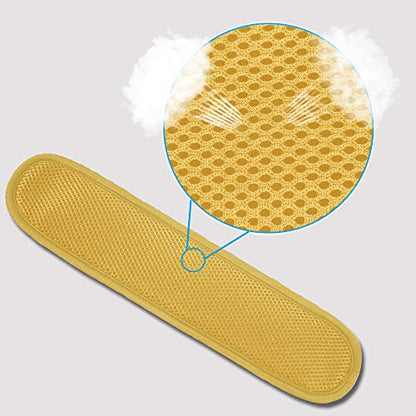 Ultra Thick & Breathable Universal Shoulder Pad Cushion for Bag - Long & Comfort - color: Yellow