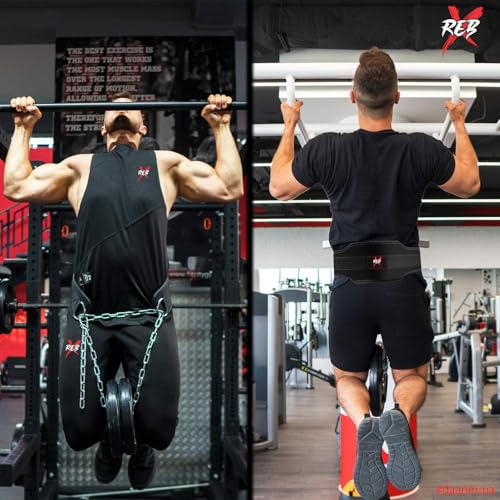 Weight Belt – Heavy-Duty Nylon Dip Belt with Neoprene Padding – Ideal for Pull-Ups, Chin-Ups, Dips, Squats & Strength Training – Unisex Weightlifting Belt