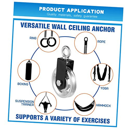 Strength Training Accessories Bearing Lifting Pulley Stand Silent Wheel Design