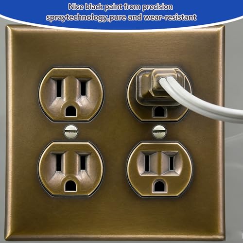 120 pcs Wall Plate Screws, Bronze Outlet Screws 6-32 Thread Light Electrical Cover Panel Switch Plate Screws 5 Length Sizes (3/8", 9/16", 3/4", 1", 1.2") - color: Bronze, size: 3/8", 9/16", 3/4", 1", 1.2"