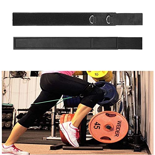 LOOEEL 2Pcs Fitness Thigh Straps Soft Neoprene Padded Fitness Leg Exercise Attachment Adjustable Thigh Resistance Belt for Machines Gym Workout Speed Exercise Taekwondo Football Running
