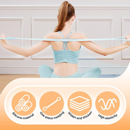 2026 New Figure 8 Resistance Band with Handles, Elastic Bands for Working Out,Arm,Back,Shoulder Training Elastic Ropes,Exercise Equipment for Yoga, Pilates,Physical Therapy Stretching - color: 3PCS