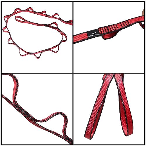 KIKIGOAL 2pcs Safety Daisy Chains Strong Climbing Strap Adjustable Nylon Strap Rope Yoga Pilates Stretching Straps - color: Grey, size: 180cm x 1.5cm