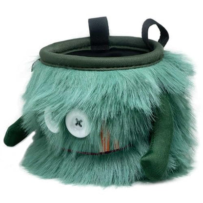 8BPLUS Chalk Bag for Rock Climbing and Bouldering, Chalk Pouch incl Belt & Biner – Cute Funny Character Design, Wide Opening, Gear with Personality, Gift for Climbers - style: FLINT