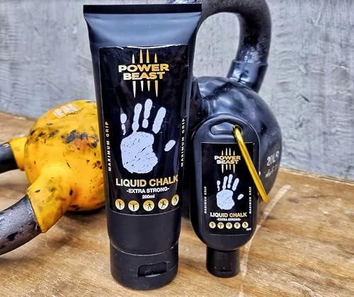 Liquid Chalk, 2 Bottles Combo of 200 + 50 ML, Liquid Sports Chalk, Free Professional Hand Grip for Gym, Weightlifting, Rock Climbing, Gymnastics, Crossfit, Powerlifting, Pole Dance.