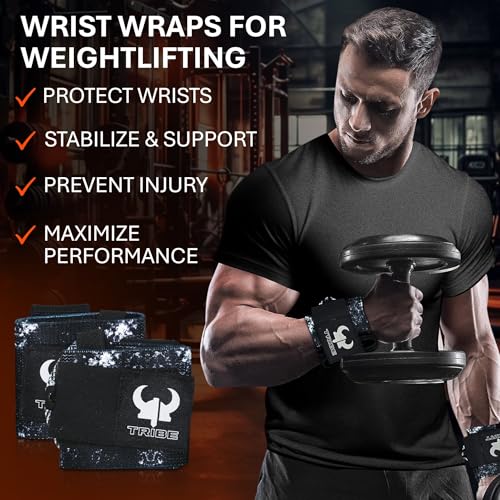 2-in-1 Heavy Duty Lifting Straps and Wrist Wraps, 18 Inch Non-Slip Grip