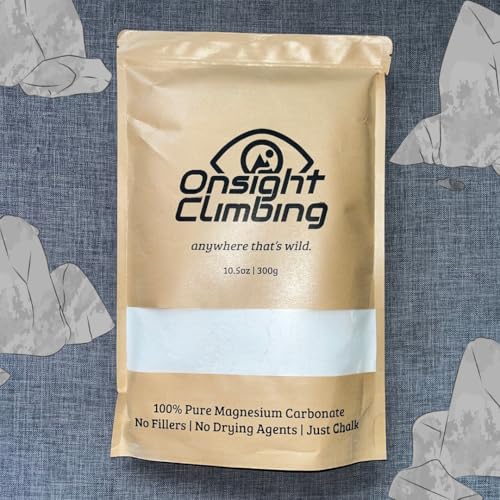 Pure Magnesium Carbonate Climbing Chalk, 300g, No Fillers or Drying Agents