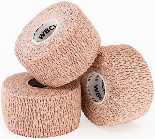 WARM BODY COLD MIND Lifting Thumb Tape for Weightlifting |1.5" x 20.6ft| - Hook Grip Tape for Gym, Powerlifting, Deadlift, Weight Lifting, Athletic Finger Wrap - color: Beige, size: 3 Rolls