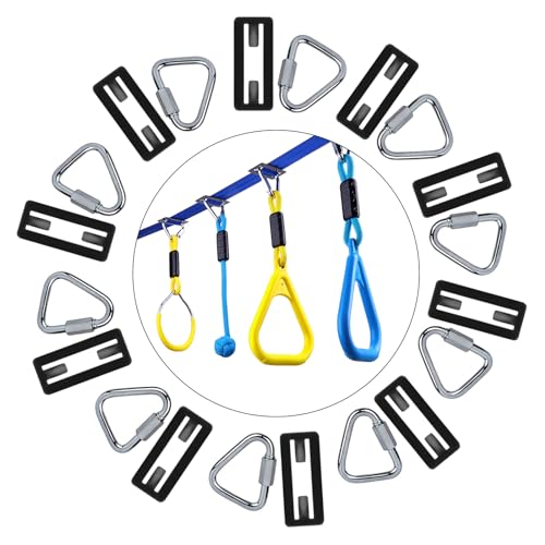 Ninja Warrior Obstacle Course Accessories New Upgraded Buckle for 2” Width Slackline No Tearing Slackline，Quick Buckle – No More Threading，Install in Seconds – Anywhere on the Line - color: New Style, size: PJ02