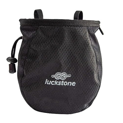 Climbing Chalk Bag Storage Pouch Adjustable Waist Belt Sock Gym Refillable Packaging for Rock Climbing Hunting Sports Bouldering Deadlifting - color: Black