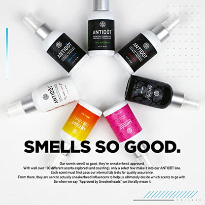 Deadstock Scented Shoe Deodorizer for Sneakerheads by ANTIDOT - Advanced Shoe Freshener Spray Collection | New Sneaker Smell Shoe Odor Neutralizing Formula (Fresh Since)