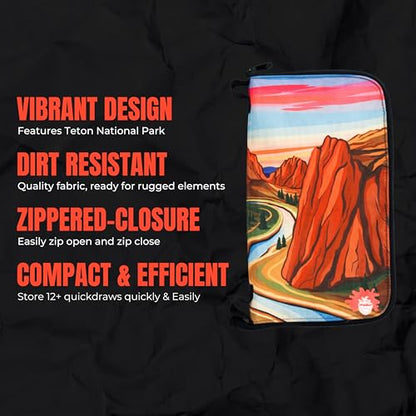 Smith Rock Quickdraw Pouch | Rock Climbing Quickdraw Organization | for Storage & Protection | Easy-Carry