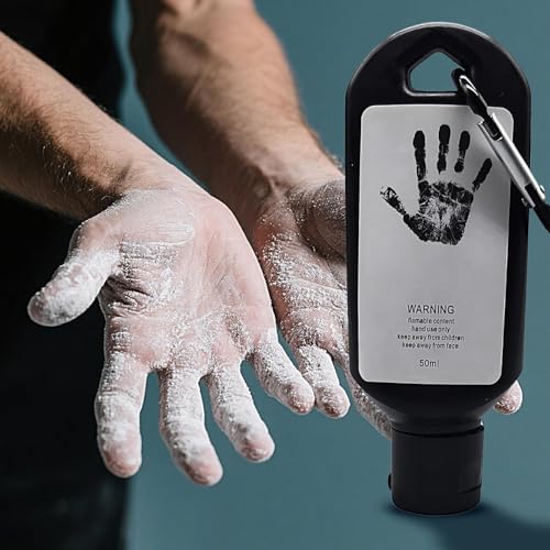 Hand Chalk - Non-Slip Liquid Exercise Accessories - 50ml Rock Climbing Grip Gymnastics Chalk - for Basketball Badminton Training Weightlifting Deadlifts Athletes Powerlifters - color: Black