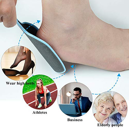 Haploon Foot File Callus Remover 4 Pcs U Shaped Curved Heel Scrubber Shaver | Double Sided Colossal Pedicure Rasp, Dead Skin Exfoliating Tool, Smooth Sole Maintenance, Home Spa Supplies, U Shaped
