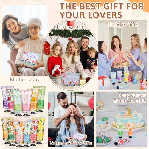 BESNEL 60 Pack Hand Cream Gift Set For Women, Teacher Appreciation Gifts, Mini Hand Lotion Travel Size in Bulk for Dry Cracked Hands, Graduation Gifts, Birthday Gift, Bridesmaid Gift,Party Favors - size: 0.02 Fl Oz (Pack of 60)