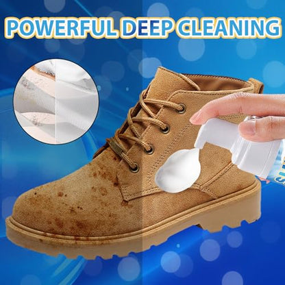 Bondtech Suede Shoe Cleaner Kit, Nubuck & Suede Cleaner with Brush & Towel, Foam Removes Dirt and Stains from Shoes, Boots - size: 200ml 1pack