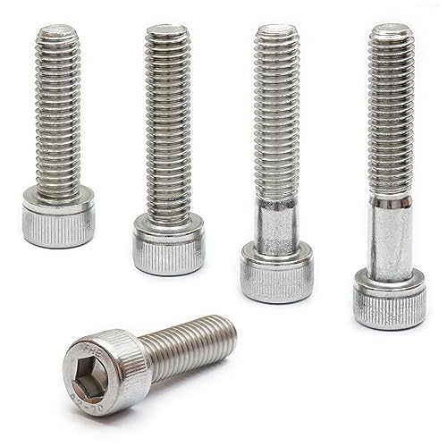 MonsterBolts - M6 x 70mm Socket Head Screws, DIN 912, Stainless Steel, Partial Thread, 10 Pack - size: M6 x 70mm