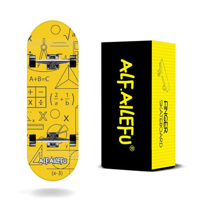 32mm Professional Fingerboard Complete Set, 5-Layer Maple Wood Deck with Metal Trucks, Bearing Wheels and Grip Tape (A627) - style: A627
