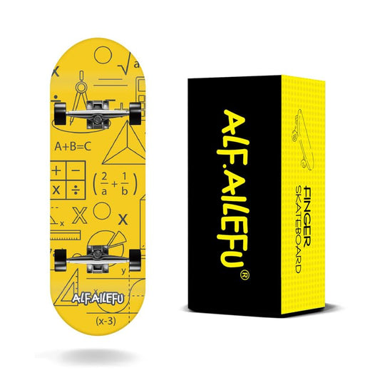 32mm Professional Fingerboard Complete Set, 5-Layer Maple Wood Deck with Metal Trucks, Bearing Wheels and Grip Tape (A627) - style: A627