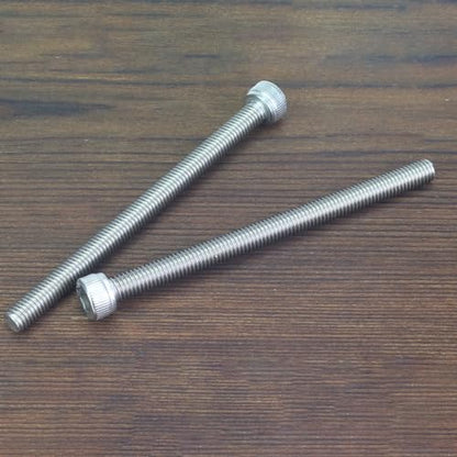 HELIFOUNER 20 Pieces M5 x 70mm, Thread Pitch 0.8mm, 304 Stainless Steel (18-8) Hex Socket Head Cap Screws, Fully Threaded - size: M5 x 70mm