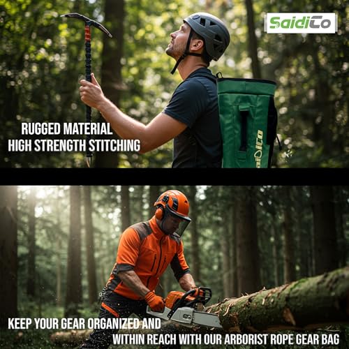 SaidiCo Arborist Rope Gear Bag 50L Capacity with Multiple Carry Options