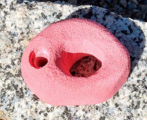 Large Finger Pocket Polyurethane Bolt-On Rock Climbing Wall Hand Hold - color: red