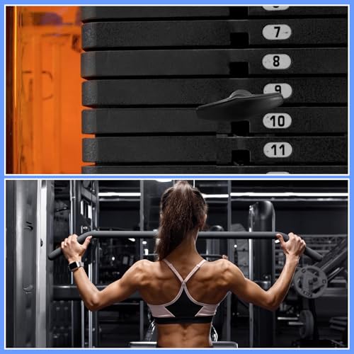 3pcs Weight Stack Pin, Gym Pins for Weight Stack,Weight Lifting Pins for Universal Home Commercial Gym Strength Training Equipment Machine Pin Insert Accessories（3/8 " Diameter / 6 " Locking Space）