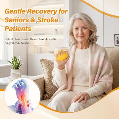 Fanwer Hand Exercise Squeeze Balls for Hand Therapy, Grip Strength Trainer | Hand Massage Stress Balls, Hand Strengthener for Adults, Seniors & Disabled, Rehab, Arthritis, Carpal Tunnel