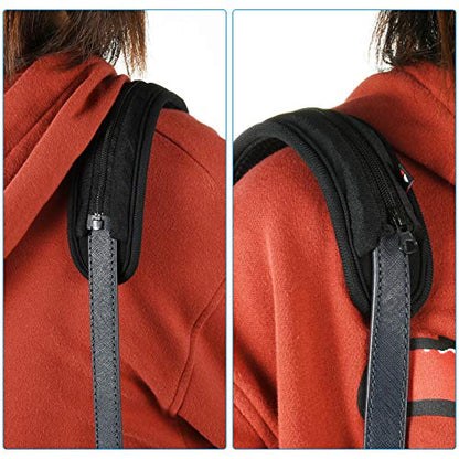 Replacement Shoulder Pad for Bags, Laptop Case with Zipper Closure Laptop Shoulder Bag Strap Pad (Small) - color: Small