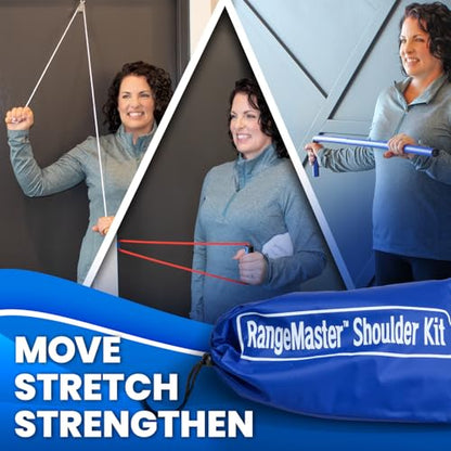 RangeMaster All in one Shoulder Strengthening and Home Recovery Basic Kit │ Surgery Recovery │ Frozen Shoulder Recovery │Guided Shoulder Recovery - style: Basic Package