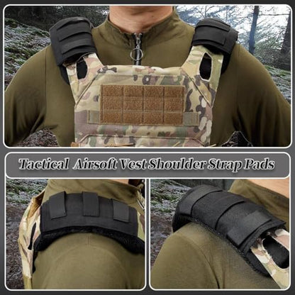 2 Pack Tactical Shoulder Strap Pads Vest Shoulder Strap Pads Backpack Strap Pads Fit 3'' Sling Bags Shoulder Straps