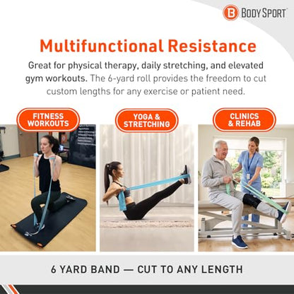 Body Sport Medium Resistance Exercise Band, Orange