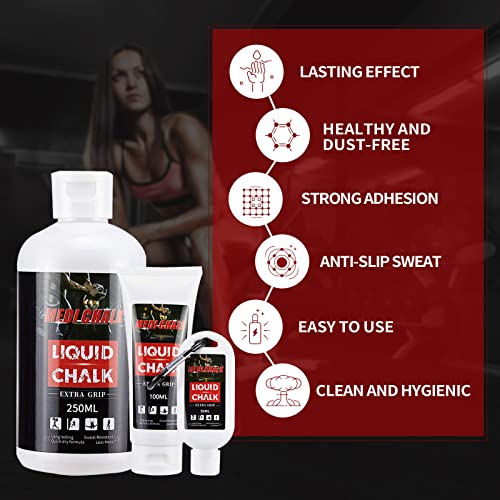 Liquid Chalk, Sports Chalk, Hand Grip Chalk,Weightlifting Chalk,Gym Chalk,Work Out Chalk for Cross Training, Powerlifting,Pole Dance - style: 200ML