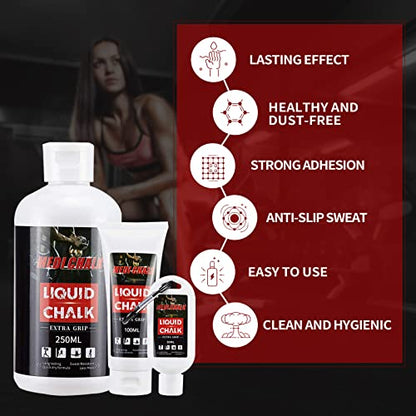 Liquid Chalk, Sports Chalk, Hand Grip Chalk,Weightlifting Chalk,Gym Chalk,Work Out Chalk for Cross Training, Powerlifting,Pole Dance - style: 100ML