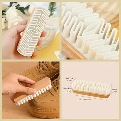 2PCS 2-in-1 Rubber Shoe Brush Cleaner, Dual Pack with Enhanced Dust-Absorbing Texture, Safe for Nubuck, Flocked and Matte Leather