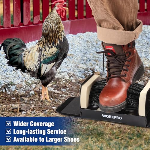 WORKPRO Extra Wide Boot Brush Scraper, Shoe Cleaner Brush, Boot Scrubber, Heavy Duty Boot Cleaning Brush Outdoor - style: extra wide