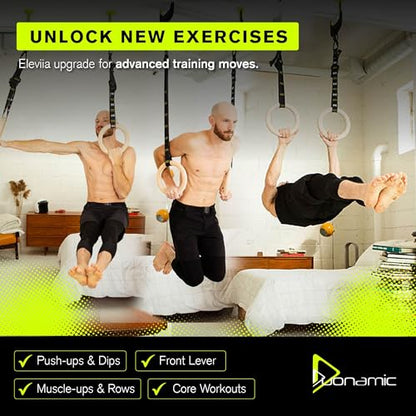 Duonamic Eleviia: Portable Doorway Pull-Up Bar – Lightweight, Travel-Ready, 250 lb Capacity - color: BROWN