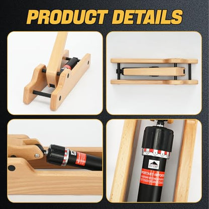 tonchean Workout Armwrestling Training Equipment | with adjustable hydraulic resistance (levels 1-12), portable, for home, gym, office