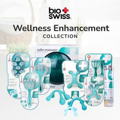 BioSwiss Roller Ball Massager, Handheld Full Body Massage Tool for Back, Legs, and Muscles - style: Ball Massager