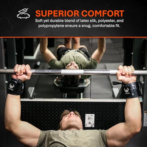 2-in-1 Heavy Duty Lifting Straps and Wrist Wraps, 18 Inch Non-Slip Grip