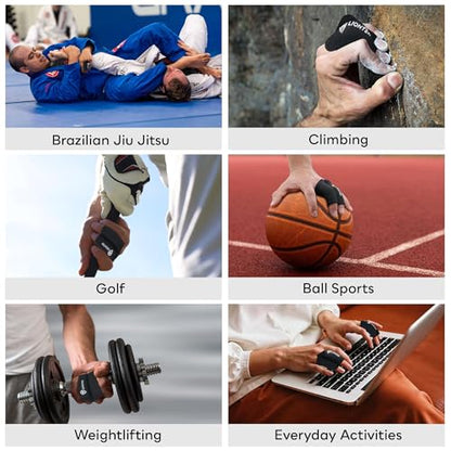 LIONTEK Double Flow Finger Sleeve V3 Pair — Joint Support & Compression for Activity, BJJ, Fitness, Volleyball, Basketball, and More (X-Large) - size: X-Large