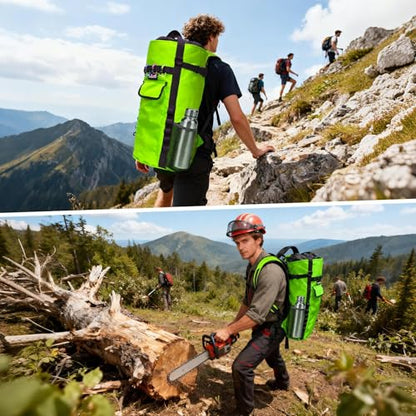 Climbing Rope Bag,Large Capacity Arborist Tree Rope Storage Bag,Waterproof Outdoor Rock Climbing Gear Bag - color: Green