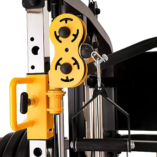 Altas Strength 3061B Smith Machine with Lever Arms & Cable System | All-in-one Smith machine with lever arms, 2:1 pulley system, squat rack, and full-body strength training.
