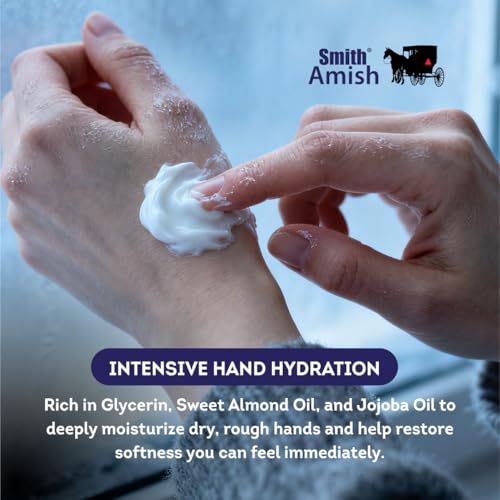 Smith Amish Hand Renewal Cream – Deep Moisturizing Hand Cream - 6 oz Jar | For Dry & Rough Hands - Glycerin, Lavender & Calendula Botanical Formula – Softening Daily Hand Care - size: 6 Ounce (Pack of 1)