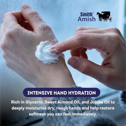 Smith Amish Hand Renewal Cream – Deep Moisturizing Hand Cream - 6 oz Jar | For Dry & Rough Hands - Glycerin, Lavender & Calendula Botanical Formula – Softening Daily Hand Care - size: 6 Ounce (Pack of 1)