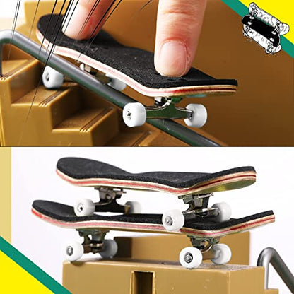 Zhehao 8 Pcs Fingerboard Bearing Wheels Standard Fingerboard Tool CNC Lathed Bearing Wheels Screwdriver and 2 Pcs Nut Driver for 34 mm Wide Decks Finger Skateboard Trucks(White) - color: White