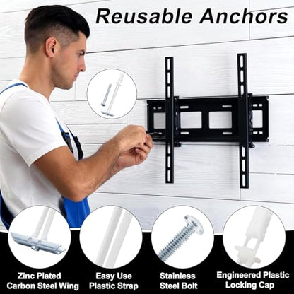 Heavy Duty Drywall Anchor Bolts with 1/4"-20 Fastener Suitable for TV Mounting Hollow Wall Anchor Bolt Screw Kit Supports Up to 270 lbs Each on 1/2 Inch Drywall Pack of 12 - size: 1/4"-20：Pack of 12